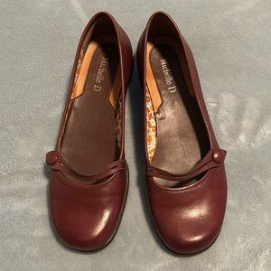 New w/o Box Brown/Burgundy Flat Shoes